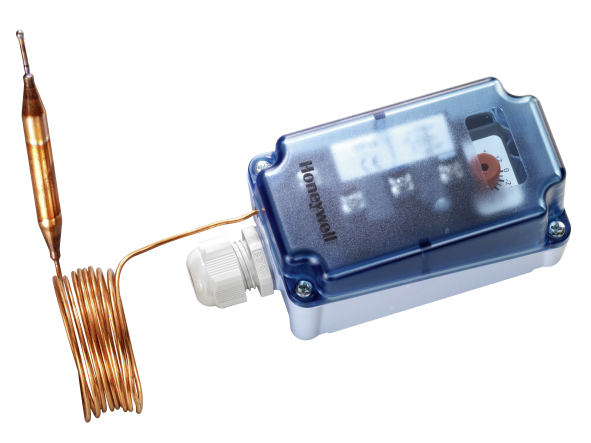 CAPTEURS ToR - Honeywell  FT6961-30 - Thermostat de protection anti-gel pour gaine d'air - Différentiel fixe - 1 Etage - 3m - Réarmement automatique