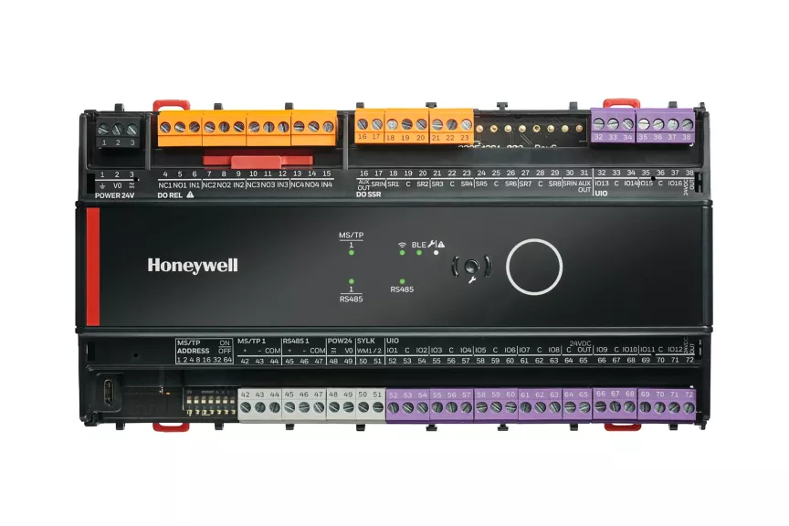  - Honeywell  UN-RL1644MSB230NMC - Niagara Unitary - 16UIO, 4SSR, 4Rel, MSTP, Sylk, BLE, 230 VAC