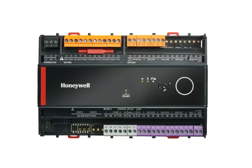  - Honeywell  UN-RS0844MS24NMC - Optimizer Unitary - contrôleur programmable: BACnet MS/TP (10Base-T): 8UIO: 4SSR: 4 relais: 24VAC: version S