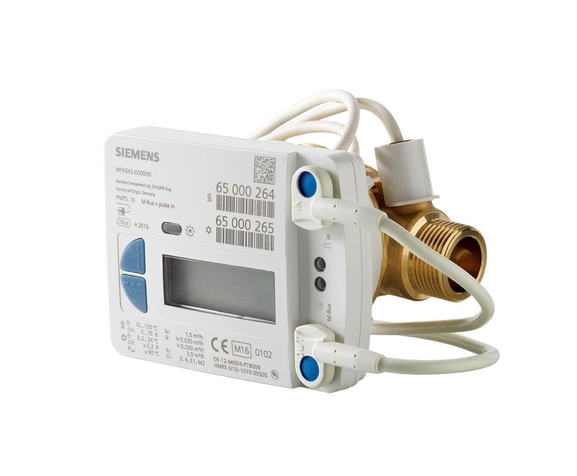 Compteurs d'énergie - Siemens  WFM542-G000H0 - Compteur électronique-mécanique chaud type WFM54... (5…90°C) 1.5m³/h 110 mm 3/4" IrDA & M-bus