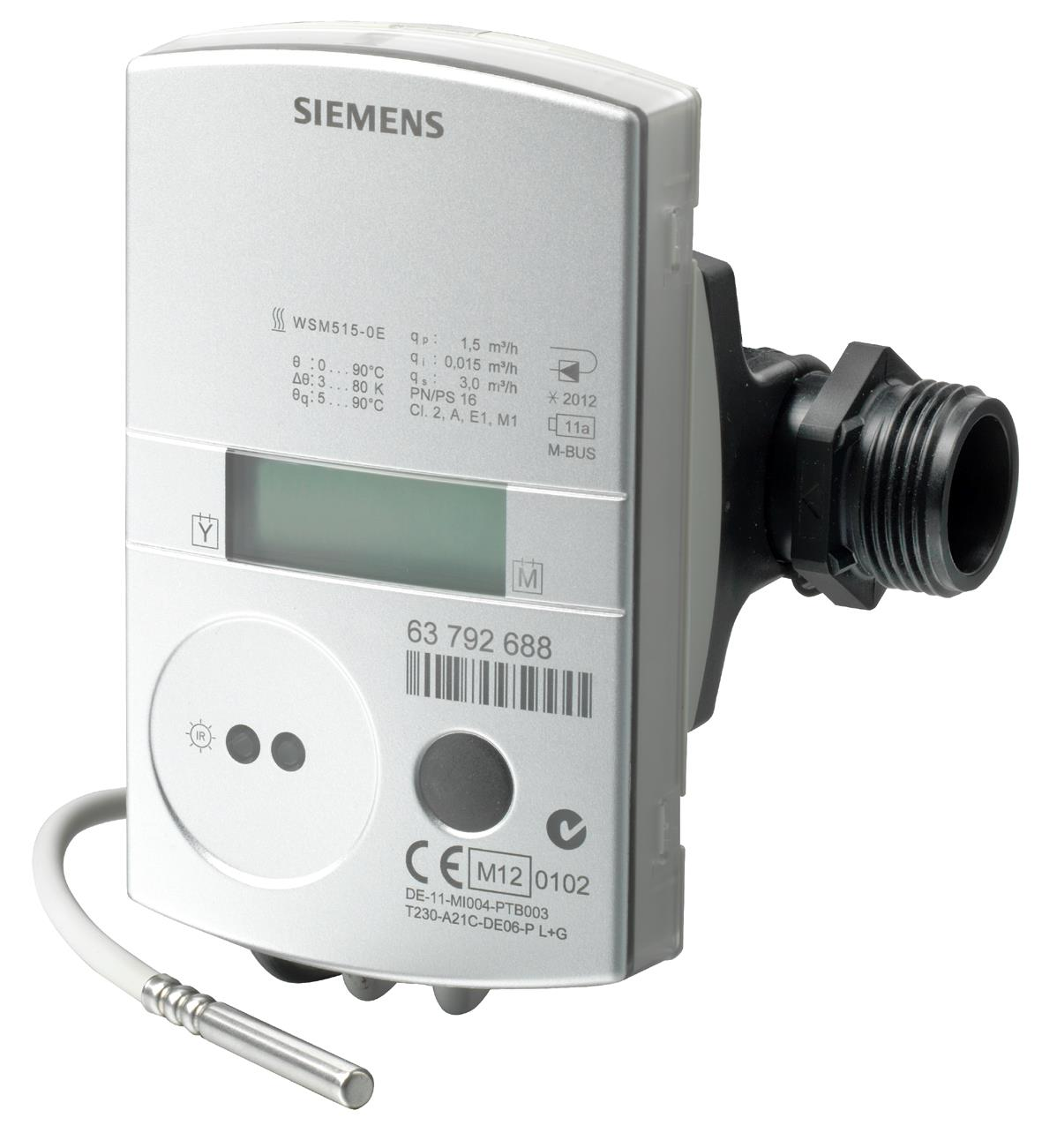 Compteurs d'énergie - Siemens  WSM525-FE - Compteur ultrason WSM6 2.5m³/h (15…105°C) (piles 11a) 130 mm 4/4"