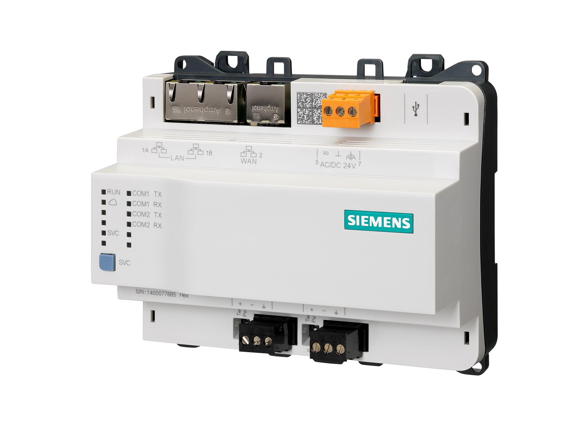  - Siemens  PXG3.W100-2 - Interface web BACnet/IP avec fonctionnalités standard Jusque 1000 Points Graphiques