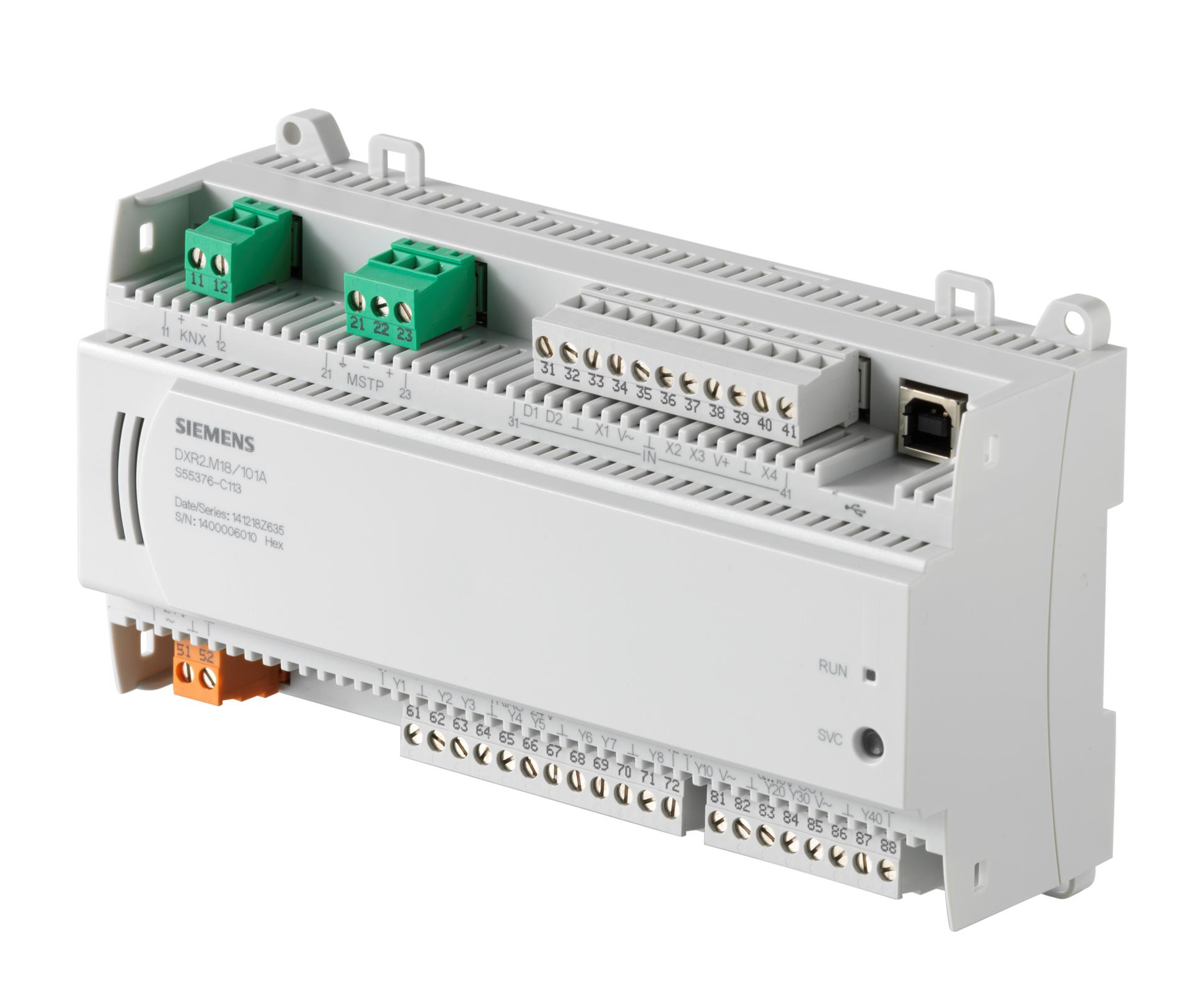  - Siemens  DXR2.M18-101A - Régulateur CVC DXR2.., 24VAC, BACnet/MSTP