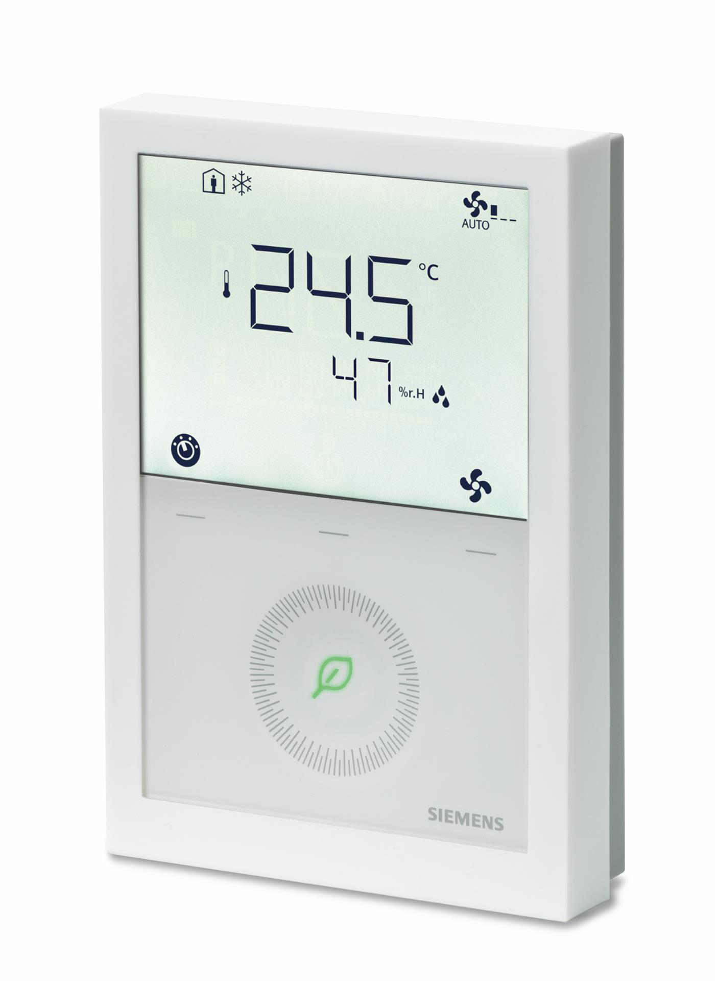  - Siemens  RDG264KN - Wall-mounted room thermostat for fan coil and universal appl, modulatin DC , with CO2