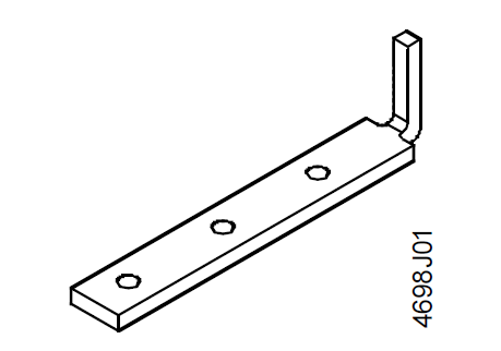 Accessoires - Siemens ASK71.08 -  Support De Montage, Bg, Court