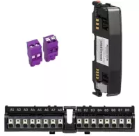  - Honeywell  AUX-TRM-16-10 - Bloc terminal auxiliaire - 16 voies - Paquet de 10. Deux groupes de huit connectés en interne Push In T.