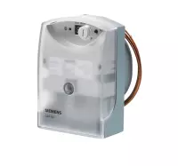 CAPTEURS ToR - Siemens  QAF64.2-J - Sonde antigels 0...15°C AC 24V sortie: 0...10VDC + SPDT 250VAC 6 (2)A Longeur du capillaire 2000mm 