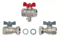 Accessoires - Siemens  HMXI-K001003 -  Installation Set Rp 1“- Ball Valve  Rp 1“ With Coupling Nut G ¾“ And Flat Gaskets