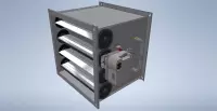 Boîte VAV - Siemens  BSD32-S-010200/0200 - Rect. VAV - 200 x 200 - No com. - insulated - GDB181.1E/3 act. - 5Nm
