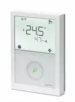 - Siemens  RDG200KN - Thermostat de pièce communicant en KNX. Sorties de régulation modulantes (Chrono-proportionnelles ou 3-points) ou Tout-ou-Rien; Ventilateur (3-vitesses ou 0/10V DC) ou applications universelles