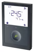  - Siemens  RDG260KN/BK - Thermostat de pièce communicant en KNX. Sorties de régulation modulantes (0/10V DC) ou Tout-ou-Rien; Ventilateur (3-vitesses ou 0/10V DC) ou applications universelles, noir
