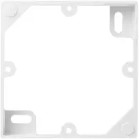 Accessoires  - Thermokon  795050 - Cadre PC V0 pour montage en applique NOVOS 3 / WRF04 blanc pur, jeu de fixation chevilles et vis (2x chacune) inclus